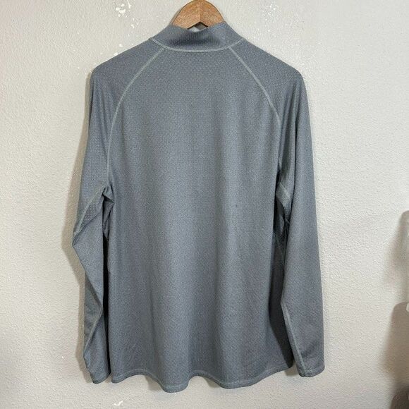 REI Co-op Shirt Mens Large Gray 1/4 Zip Tech Long Sleeve Stretch Pullover - Picture 3 of 6